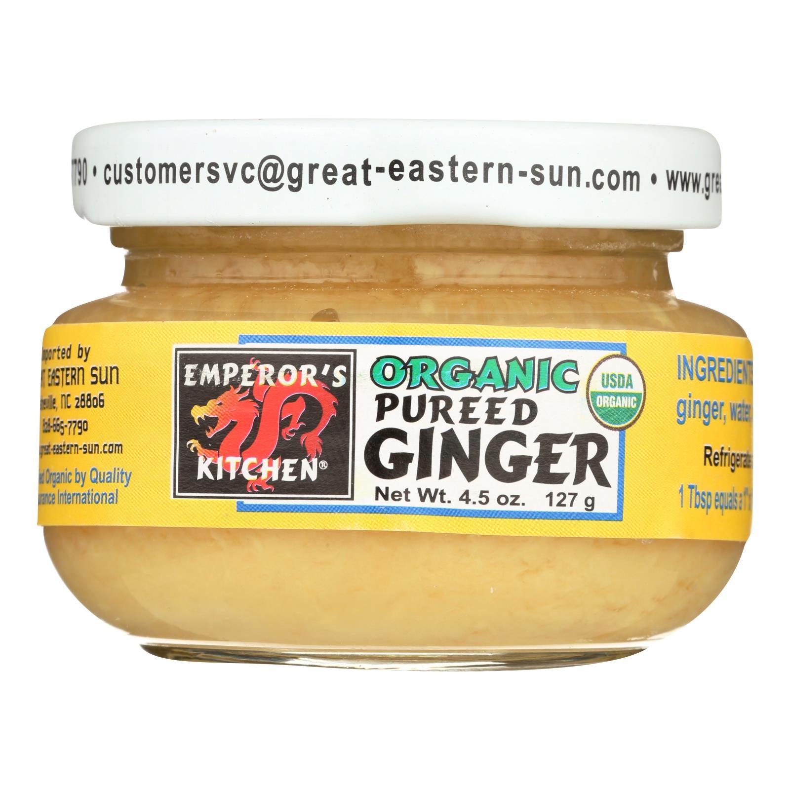 Emperor'S Kitchen, Emperor's Kitchen Organic Pureed Ginger - Case of 12 - 4.5 oz.