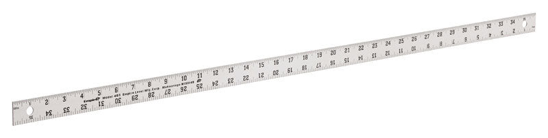 Empire, Empire  36 in. L x 1-1/8 in. W Aluminum  Heavy-Duty  Straight-Edge Ruler  SAE