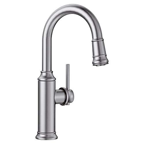 Blanco, Empressa Bar Pull Down Stream Only 1.5 GPM - PVD Steel