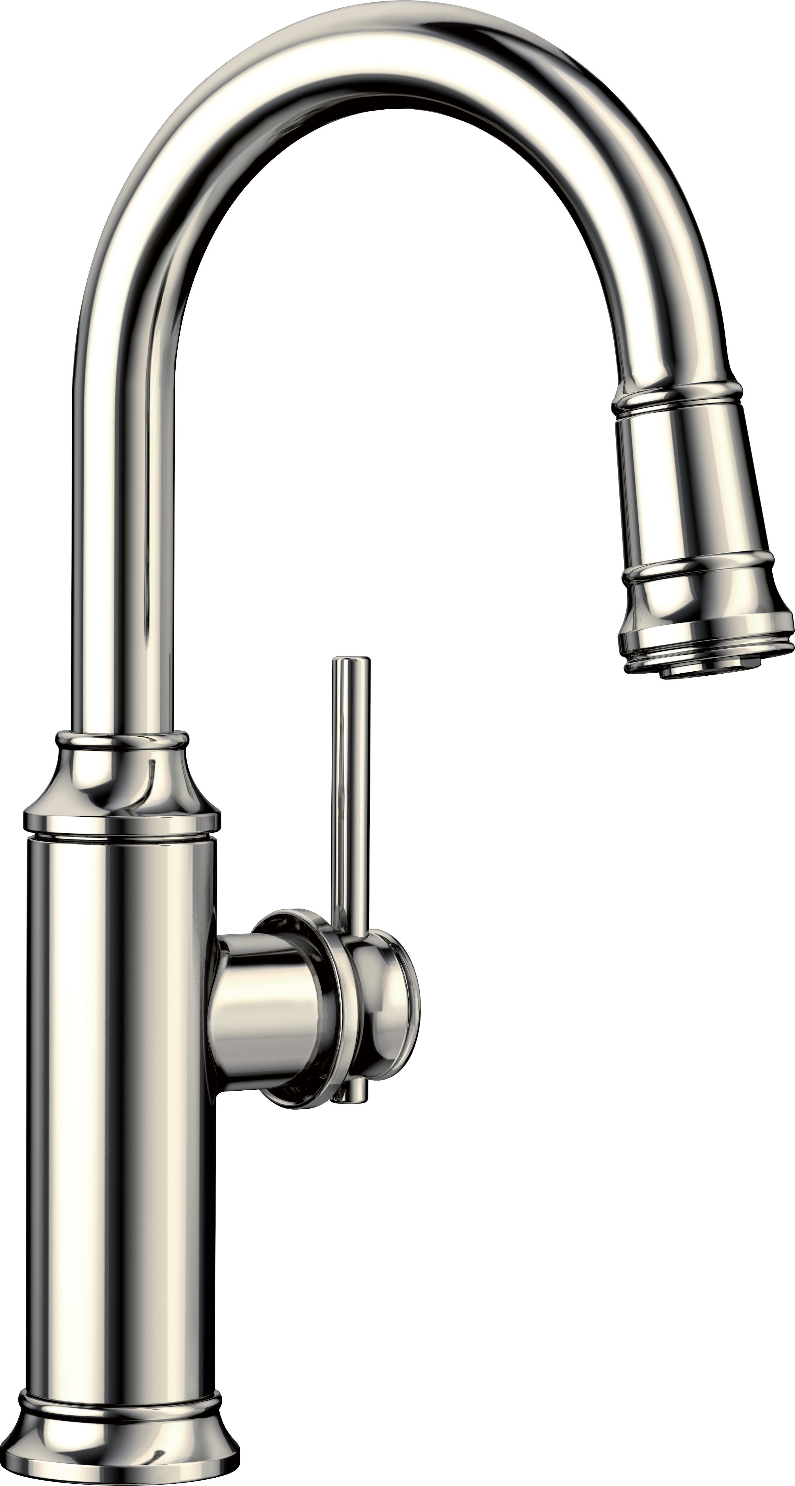 Blanco, Empressa Bar Pull Down Stream Only 1.5 GPM - Polished Nickel