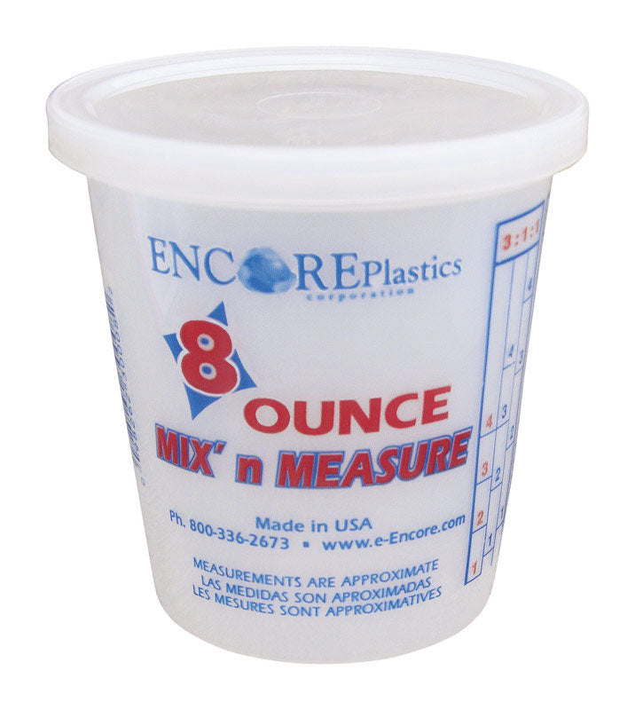 ENCORE INDUSTRIES INC, Encore Mix' n Measure White 0.5 pt Paint Pail (Pack of 25)