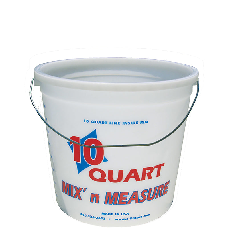 ENCORE INDUSTRIES INC, Encore Mix' n Measure White 10 qt Paint Pail