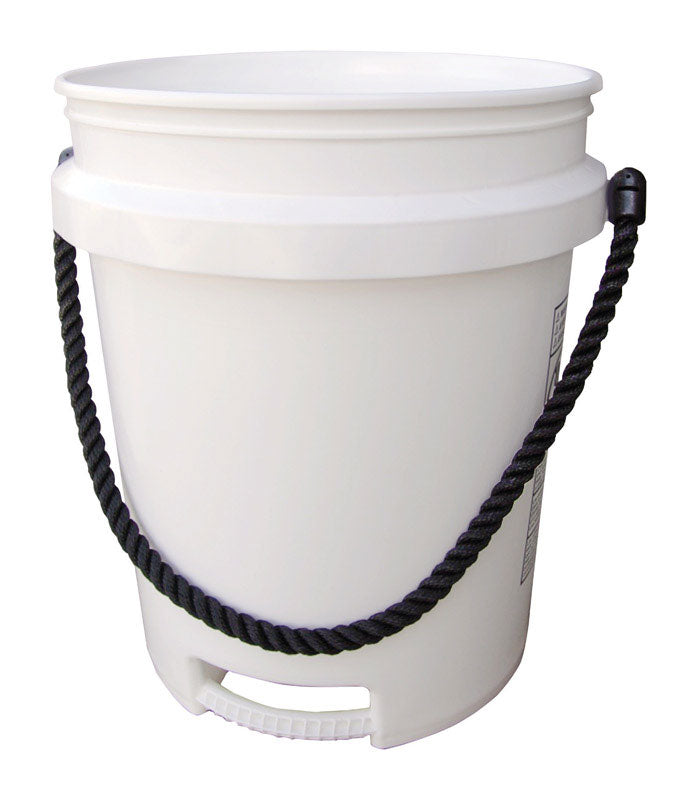 ENCORE INDUSTRIES INC, Encore  White  5 gal. Polyethylene  Paint Pail