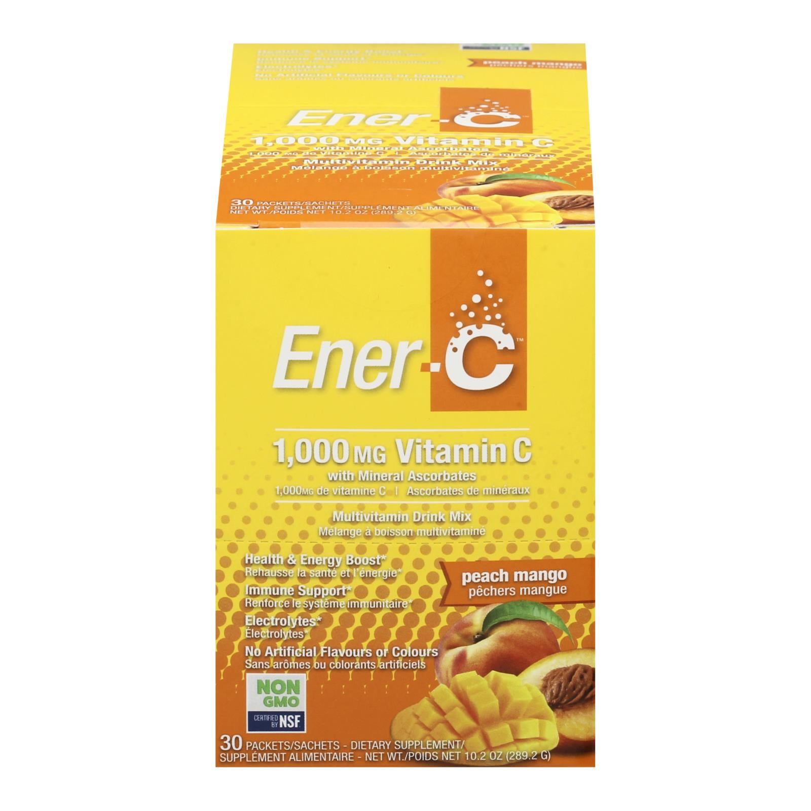 Ener-C, Ener-C - Peach Mango - 1000Mg - 30 PKT