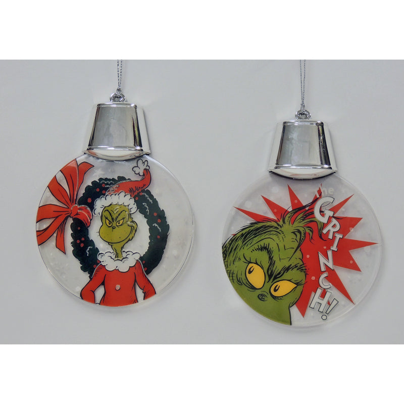 ENESCO LLC, Enesco  Department 56  Grinch Holidazzler  Christmas Ornaments  Plastic  1 pk (Pack of 12)