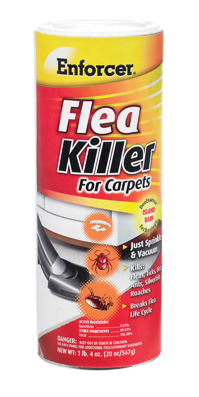 ENFORCER PRODUCTS INC, Enforcer Flea Killer for Carpets Insect Killer Powder 20 oz