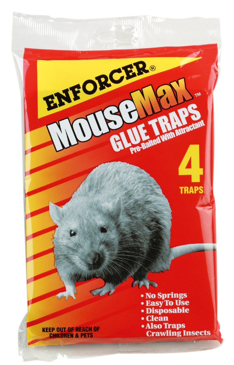 ENFORCER PRODUCTS INC, Enforcer MouseMax Non-Toxic Glue Pad For Mice and Rats 4 pk