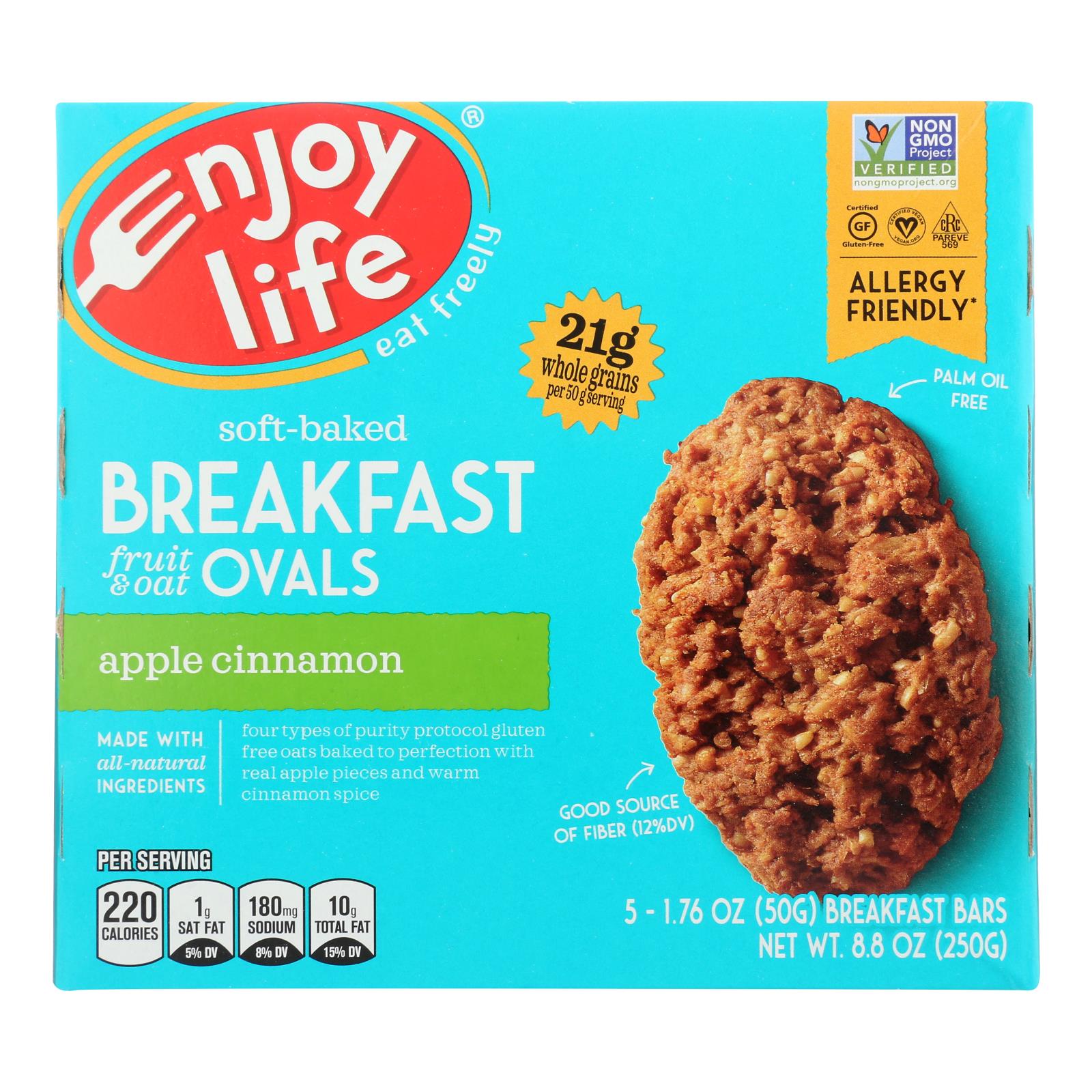 ENJOY LIFE, Enjoy Life - - Bar Breakfast Aple Cinnamon - Case of 6 - 8.8 OZ (Pack of 6)