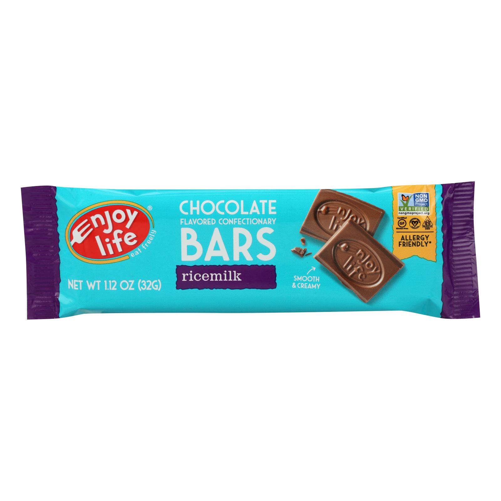 ENJOY LIFE, Enjoy Life - Chocolate Bar - Boom Choco Boom - Ricemilk Chocolate - Dairy Free - 1.12 oz - Case of 24 (Pack of 24)