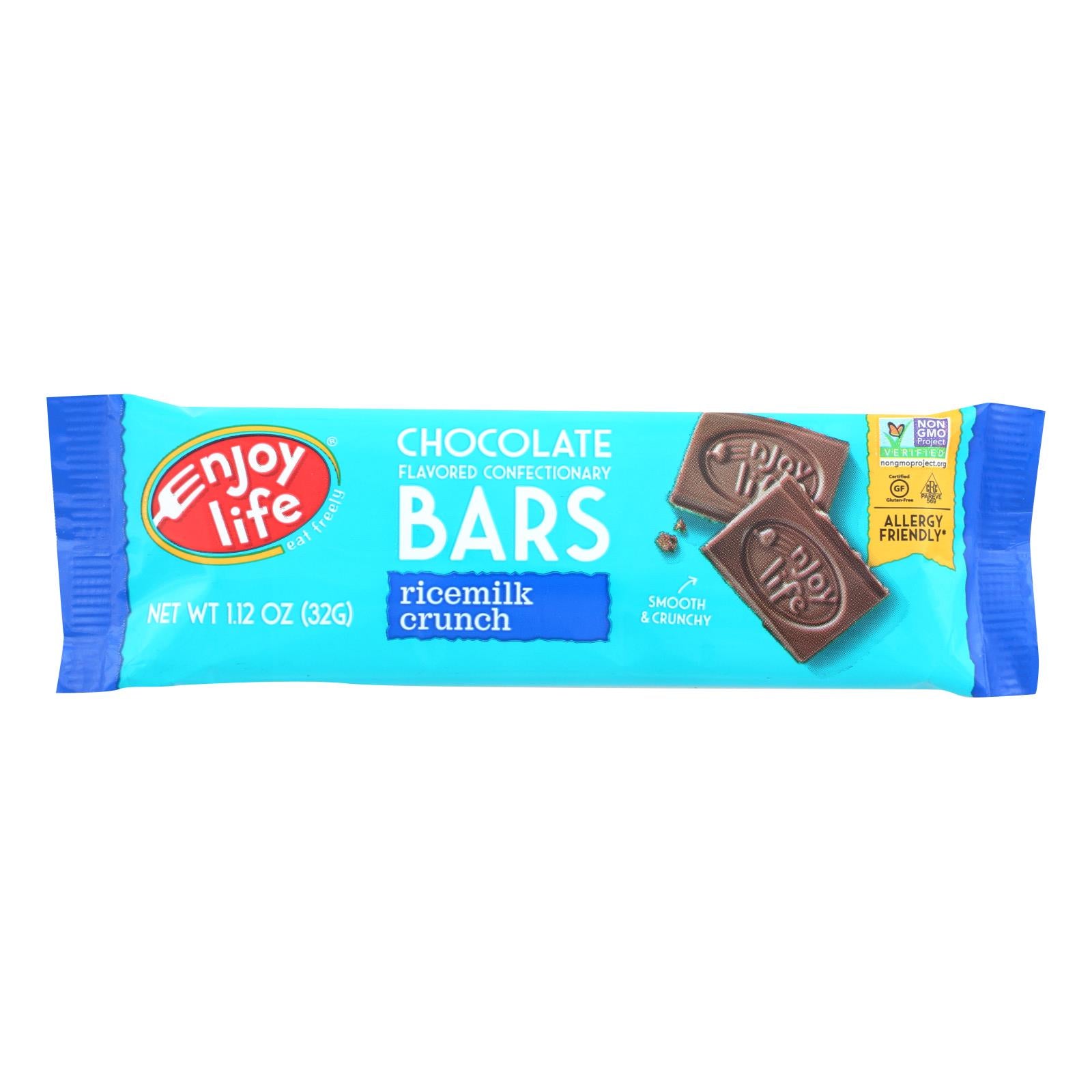 ENJOY LIFE, Enjoy Life - Chocolate Bar - Boom Choco Boom - Ricemilk Crunch - Dairy Free - 1.12 oz - Case of 24 (Pack of 24)