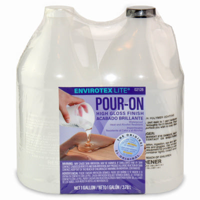 POLYTEK DEVELOPMENT CORP, EnviroTex Clear Pour-On High Gloss Finish 1 gal. (Pack of 2)