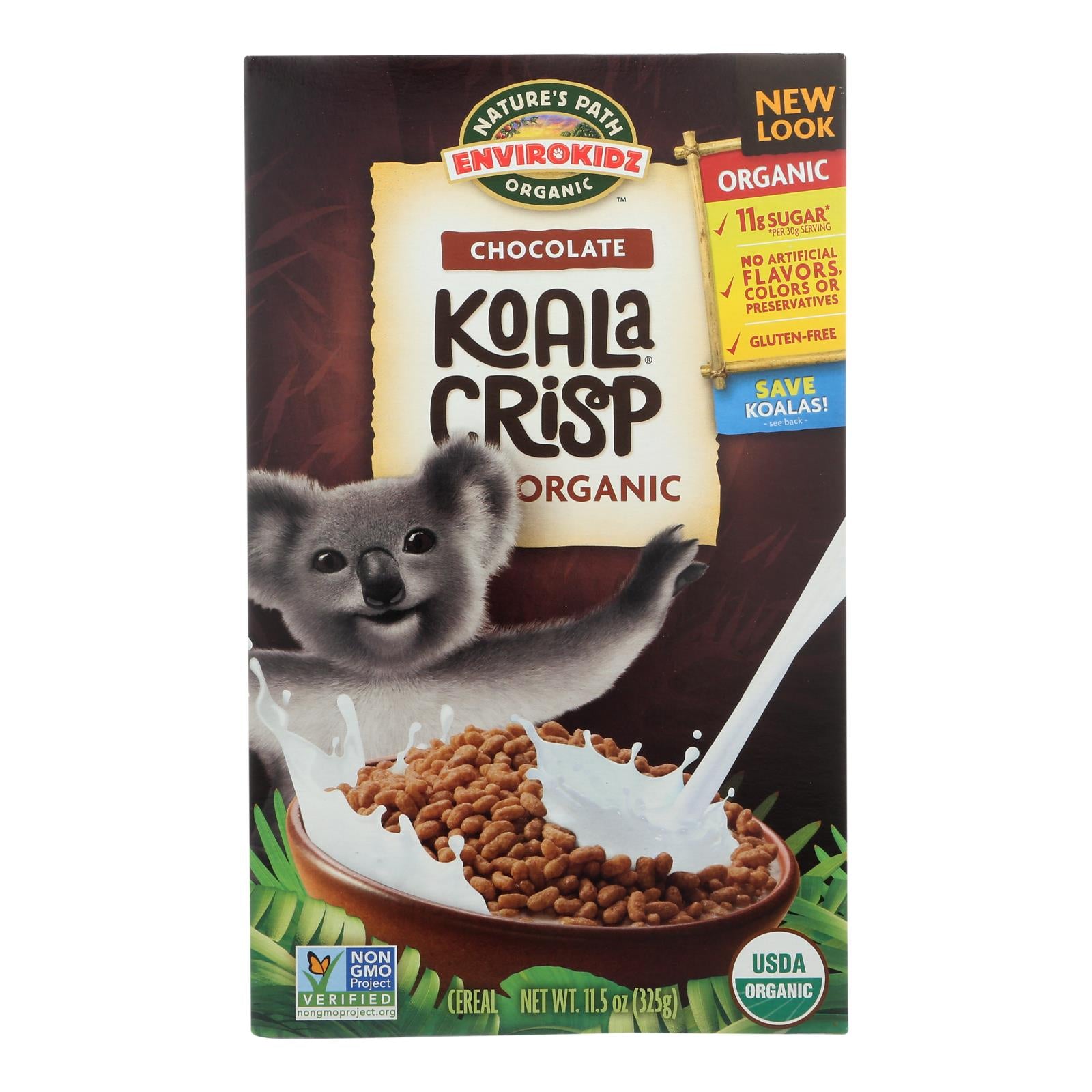 Envirokidz, Envirokidz - Organic Cereal - Koala Crisp - Case of 12 - 11.5 oz.