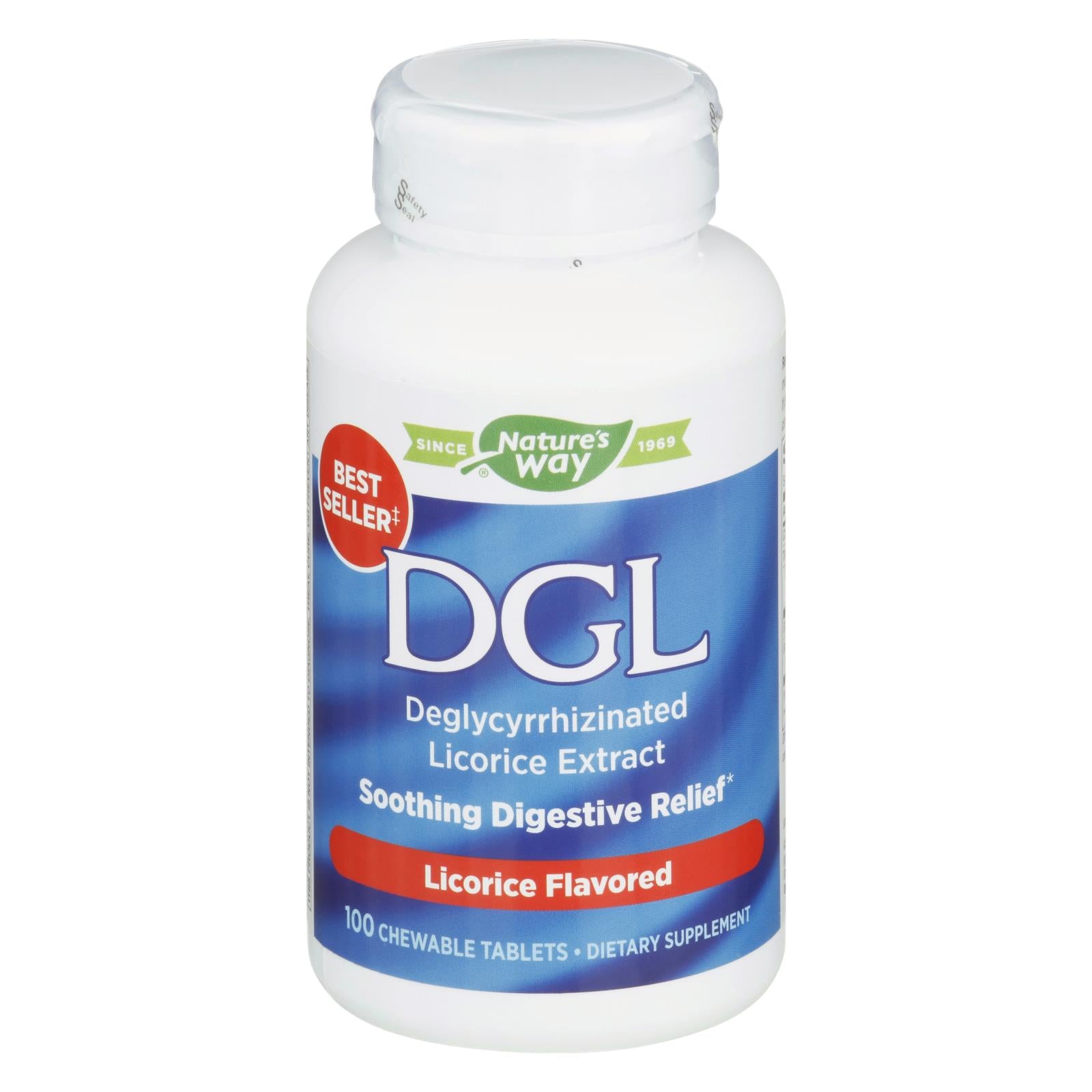 Enzymatic Therapy, Enzymatic Therapy Dgl Chewable Digestion Tablets  - 1 Each - 100 TAB