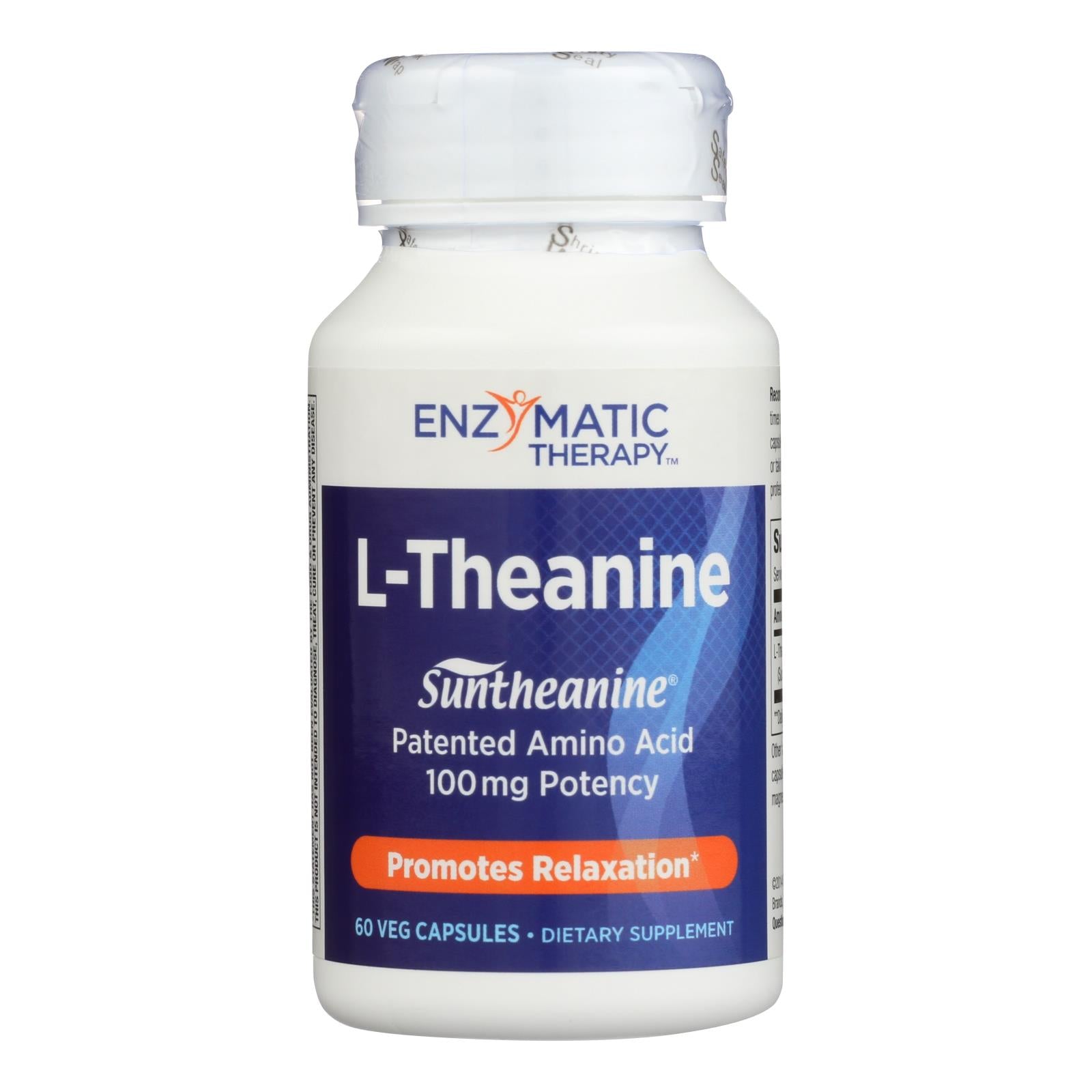 Enzymatic Therapy, Enzymatic Therapy L-Theanine Anxiety/Stress/Mood Capsules  - 1 Each - 60 VCAP