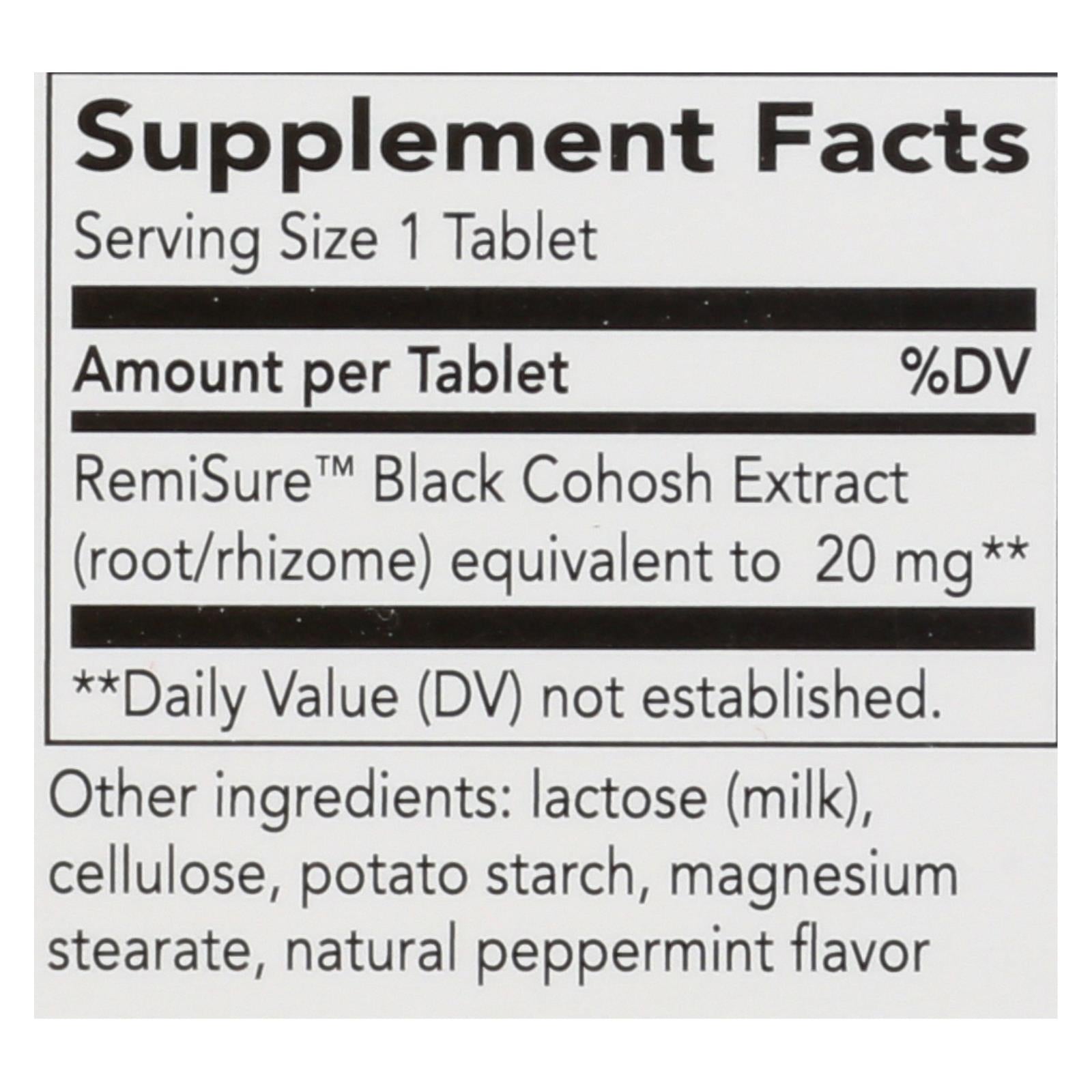 Enzymatic Therapy, Enzymatic Therapy Remifemin Menopause Relief Dietary Supplement  - 1 Each - 120 TAB