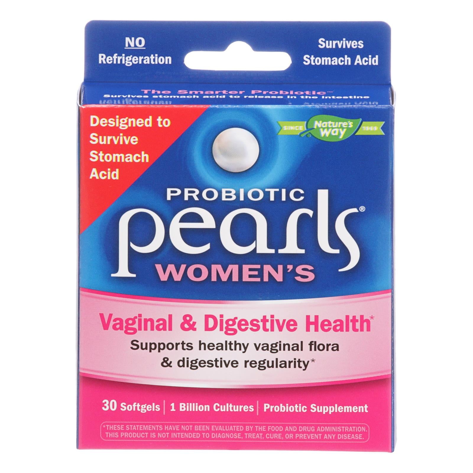 Enzymatic Therapy, Enzymatic Therapy Women's Digestive & Yeast Balance Probiotic Pearls  - 1 Each - 30 SGEL