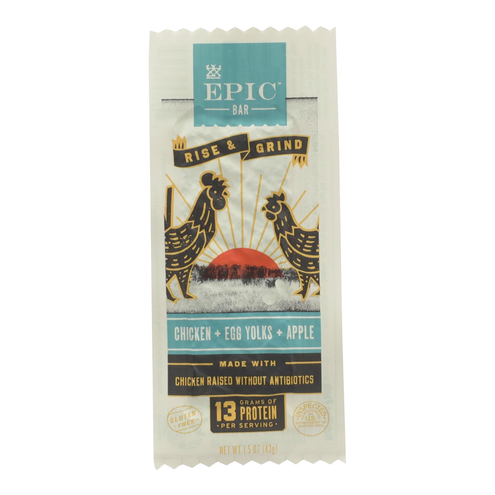 Epic, Epic - Bar Breakfast Chicken Egg Appl - Case of 12 - 1.5 OZ (Pack of 12)