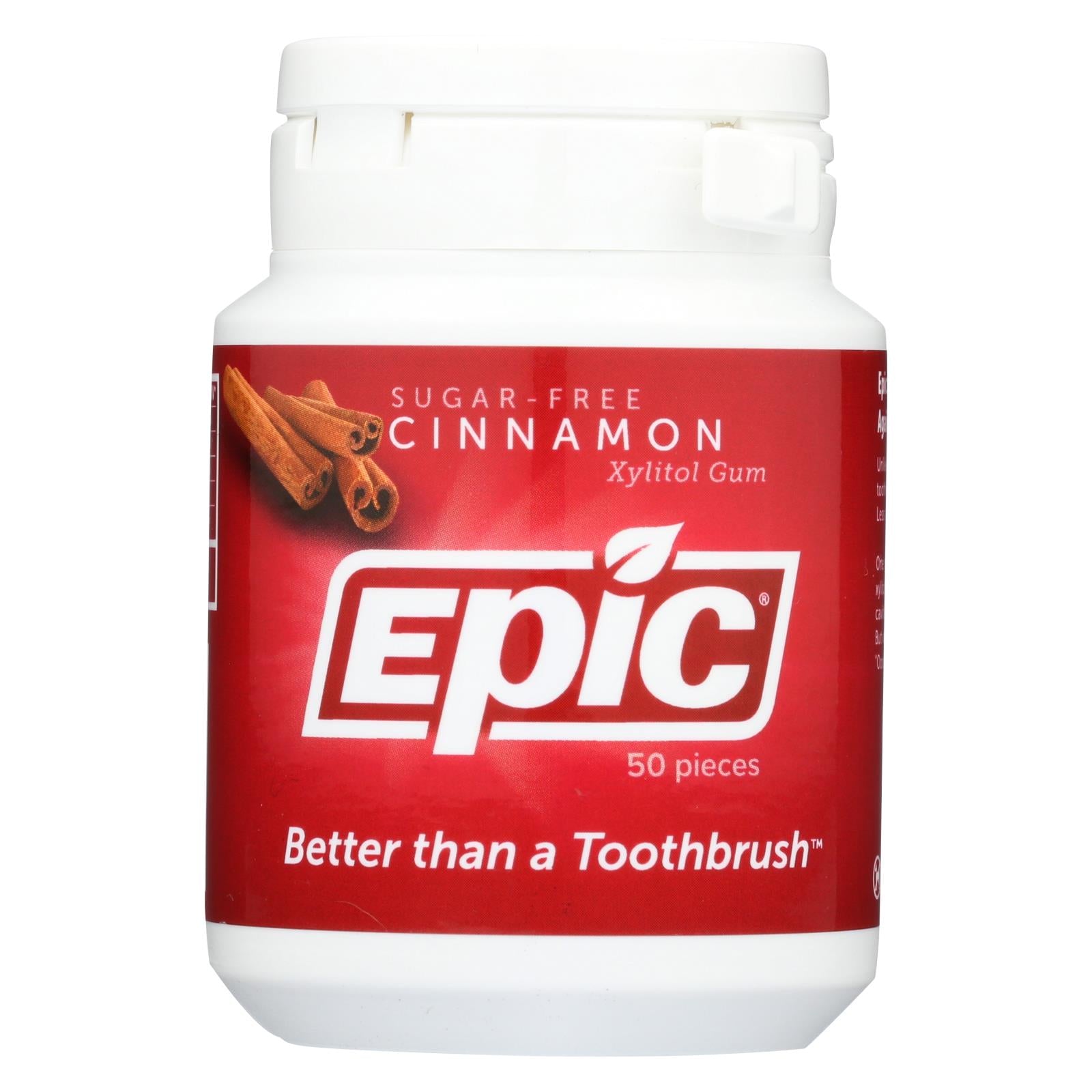 Epic Dental, Epic Dental - Xylitol Gum - Cinnamon - 50 Count