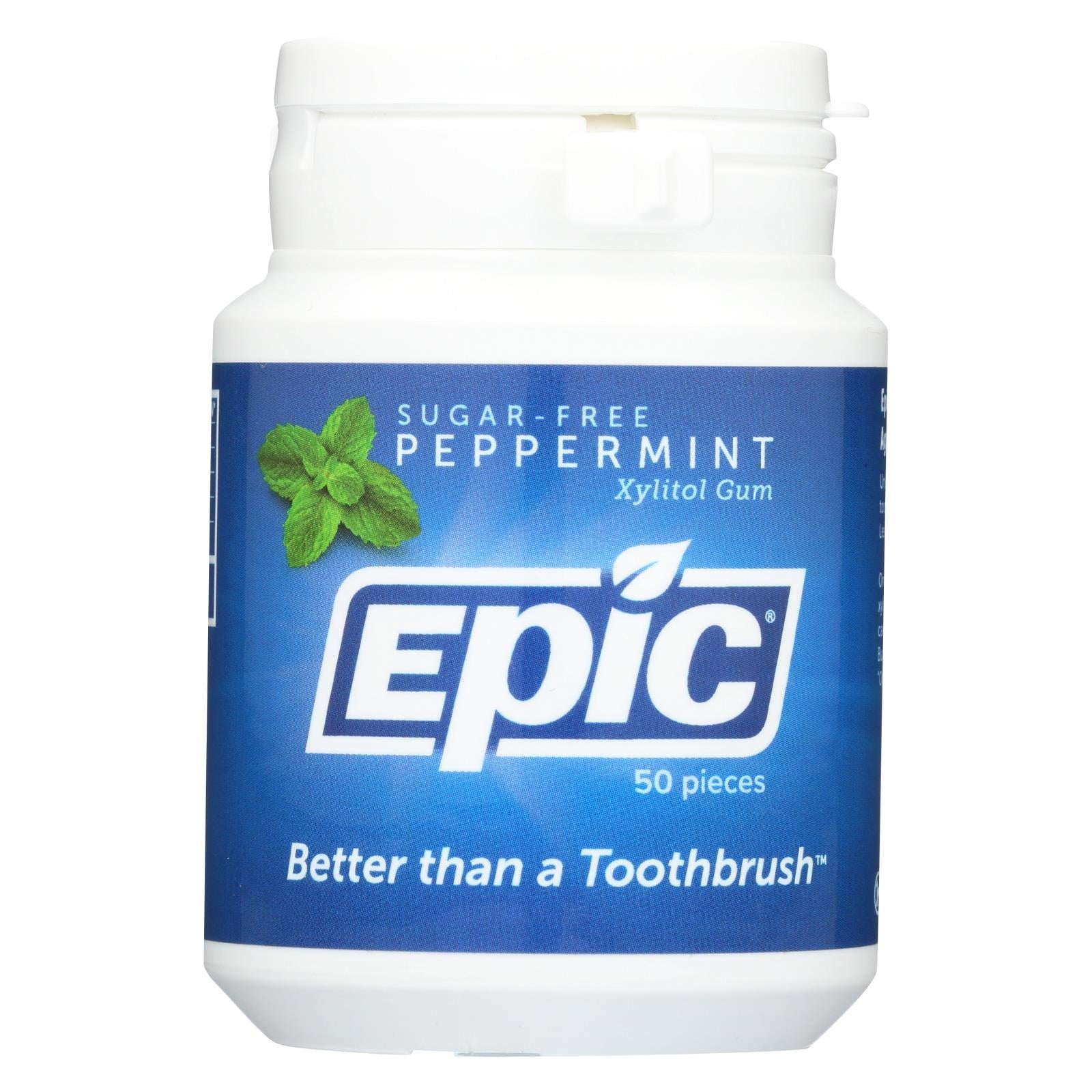 Epic Dental, Epic Dental - Xylitol Gum - Peppermint - 50 Count