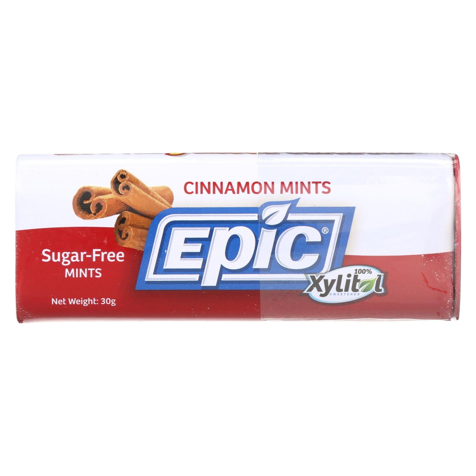 Epic Dental, Epic Dental - Xylitol Mints - Cinnamon Xylitol Tin - 60 ct - Case of 10 (Pack of 10)