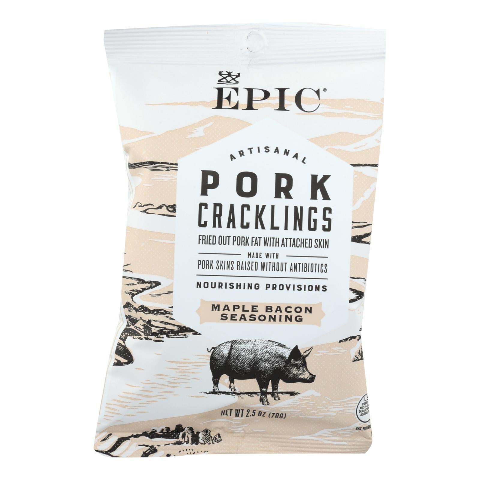 Epic, Epic - Pork Crackling - Maple Bacon Seasoning - Case of 12 - 2.5 oz (Pack of 12)