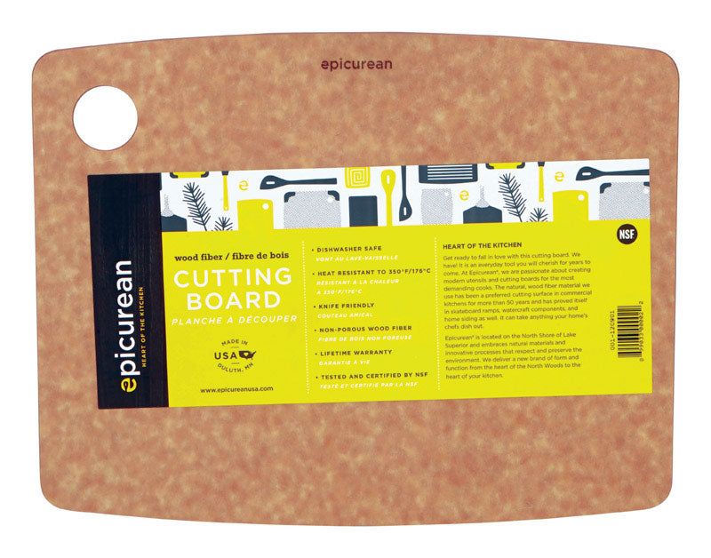 EPICUREAN CUTTING SURFACES, Epicurean Kitchen Series 11.5 in. L X 9 in. W X 0.25 in. Wood Fiber Cutting Board