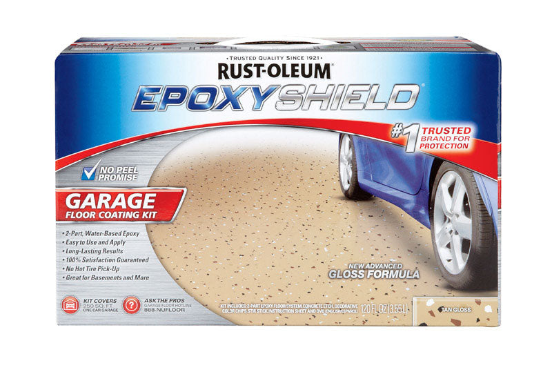 EpoxySheild by Rustoleum, EpoxySheild by Rustoleum 261842 Tan Epoxy Shield Garage Floor Kit