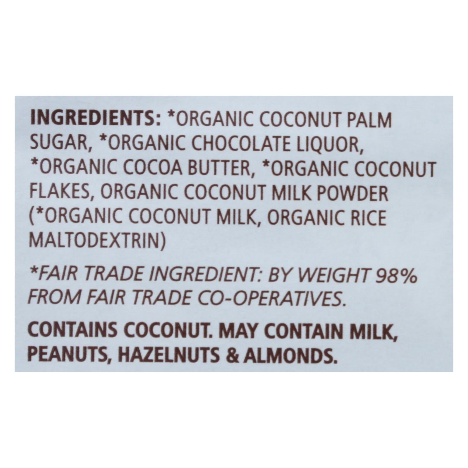 Equal Exchange, Equal Exchange - Bar Dark Chocolate Coconut - Case of 12 - 2.8 OZ (Pack of 12)