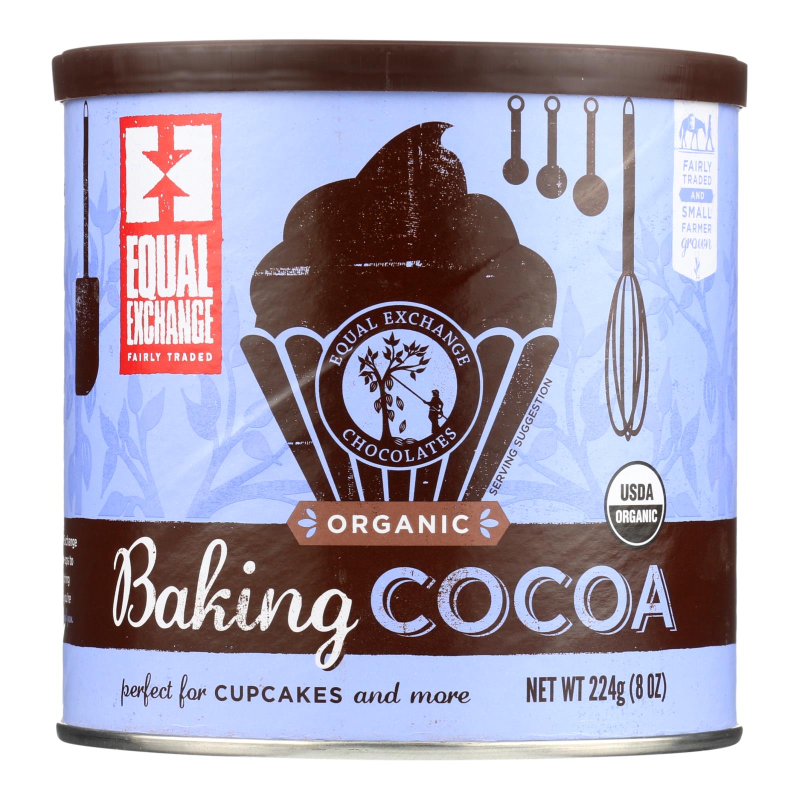 Equal Exchange, Equal Exchange Organic Baking Cocoa - Case of 6 - 8 oz. (Pack of 6)