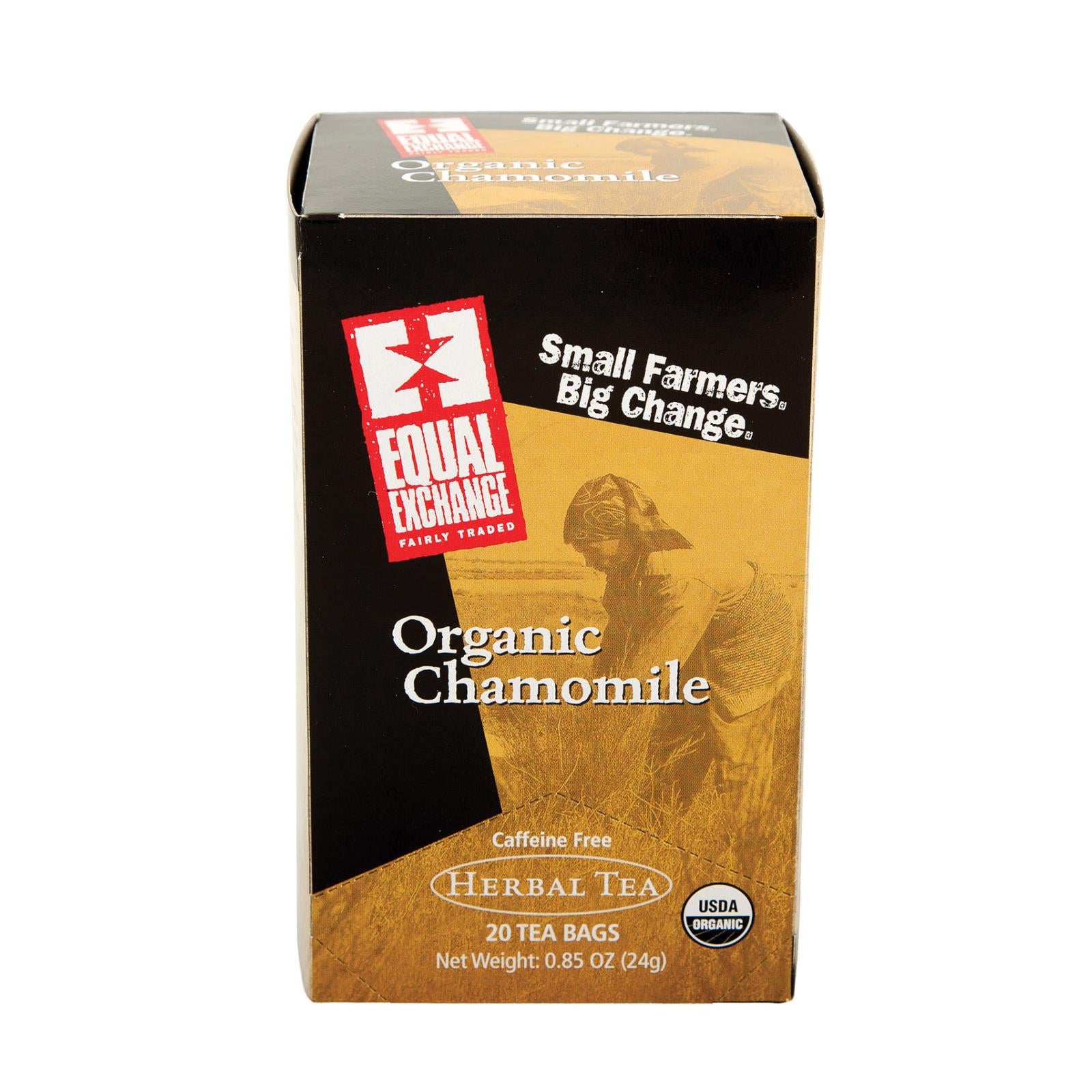 Equal Exchange, Equal Exchange Organic Chamomile Tea - Chamomile Tea - Case of 6 - 20 Bags (Pack of 6)