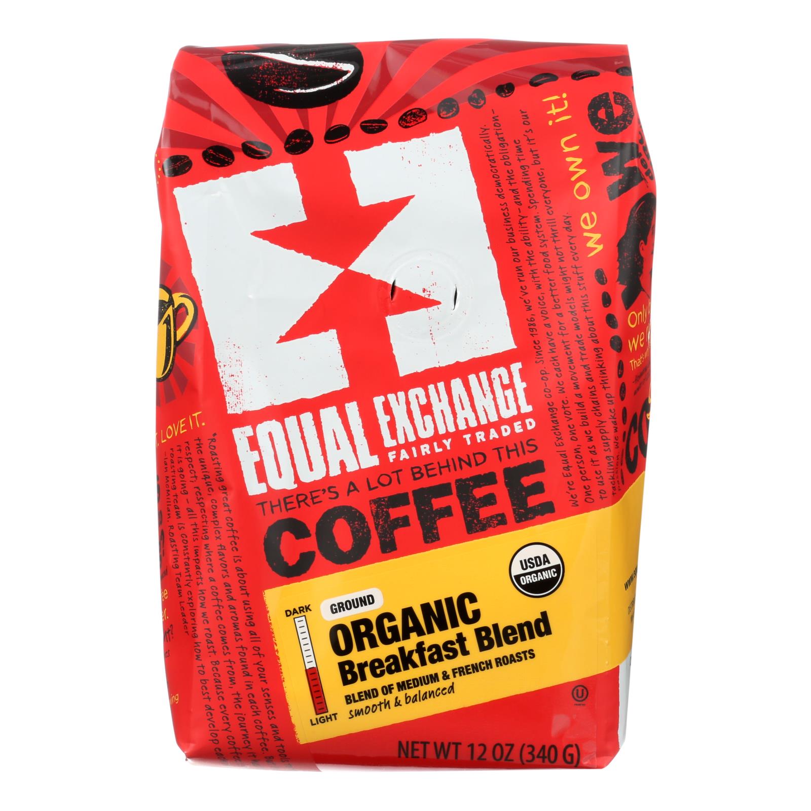 Equal Exchange, Equal Exchange Organic Drip Coffee - Breakfast Blend - Case of 6 - 12 oz. (Pack of 6)