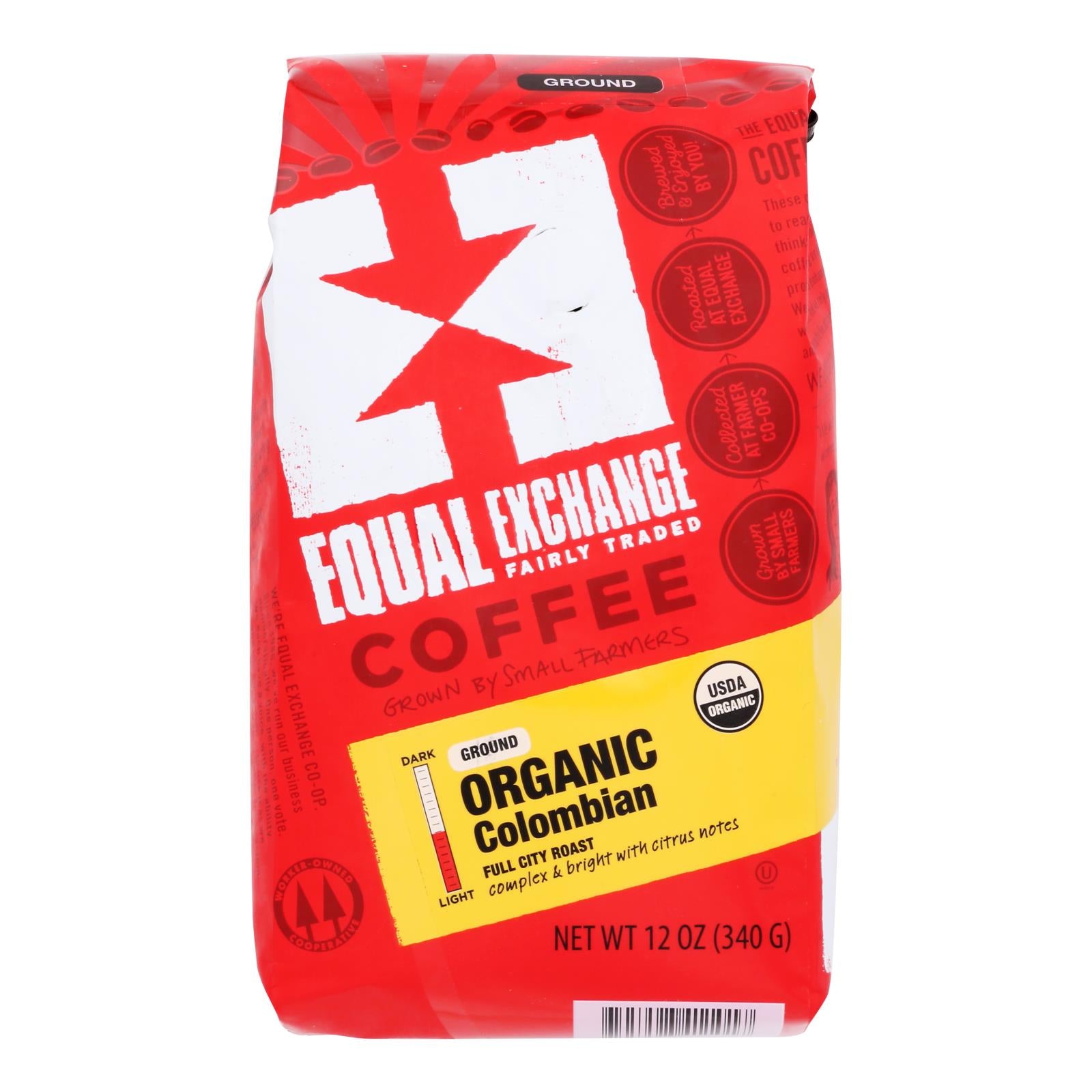 Equal Exchange, Equal Exchange Organic Drip Coffee - Colombian - Case of 6 - 12 oz. (Pack of 6)