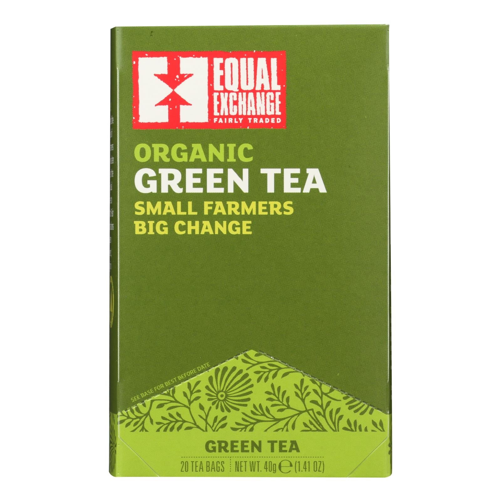 Equal Exchange, Equal Exchange Organic Green Tea - Green Tea - Case of 6 - 20 Bags (Pack of 6)