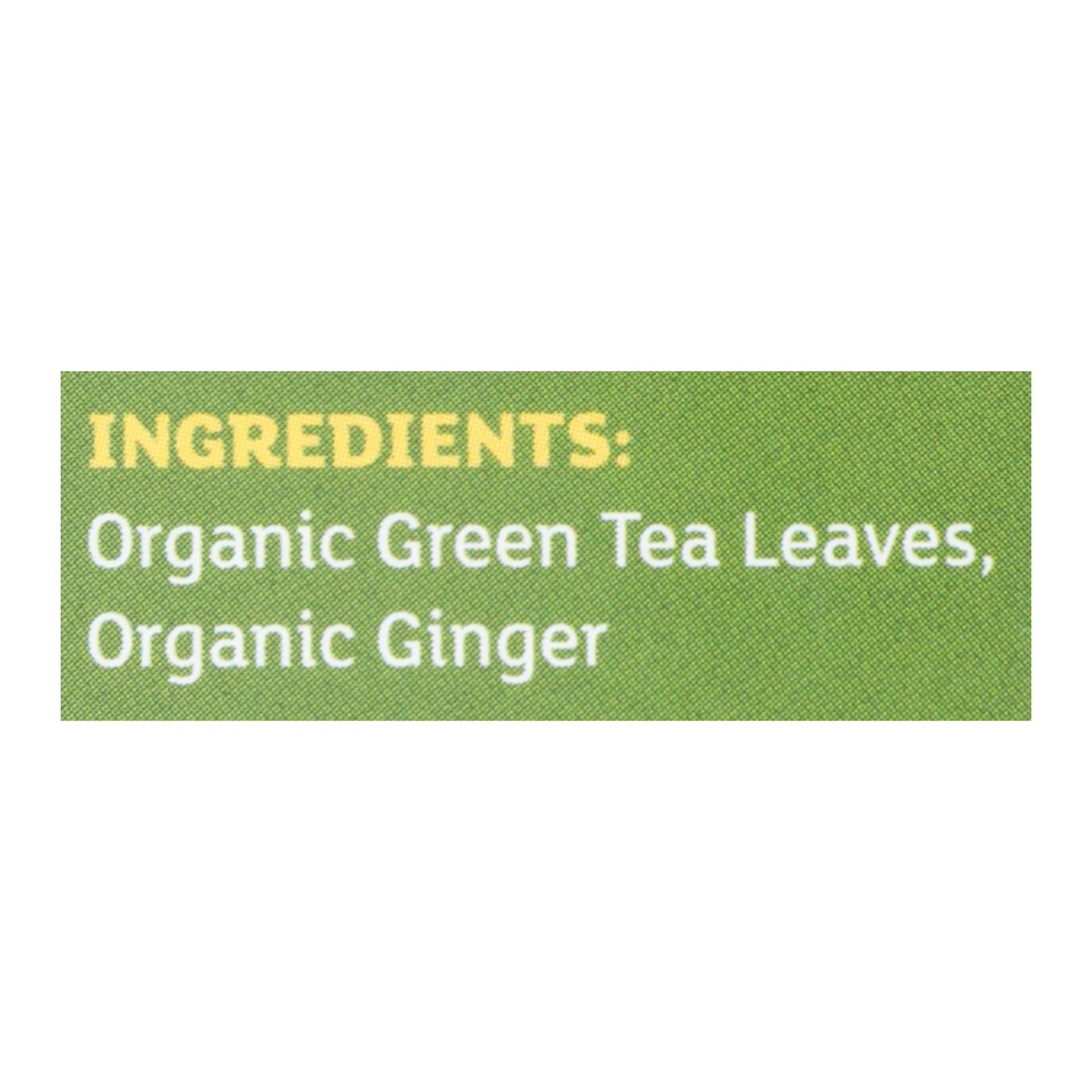 Equal Exchange, Equal Exchange - Tea Green Ginger - Case of 6-20 BAG (Pack of 6)