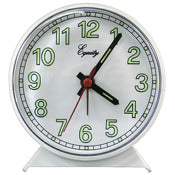 Equity, Equity 14076 White Easy-To-Read Analog Alarm Clock