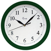 Equity, Equity 25205 10 Hunter Green Plastic Wall Clock