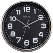 EQUITY BY LA CROSSE, Equity By La Crosse 404-2631gm 12 Gunmetal Clock