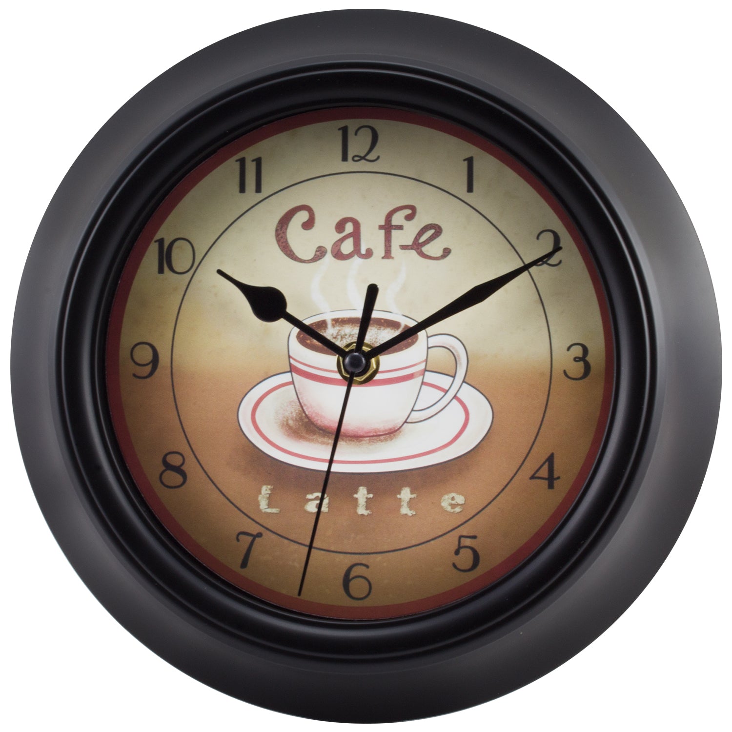 EQUITY BY LA CROSSE, Equity by La Crosse 404-2623 11.75" Latte Color Cafe Clock