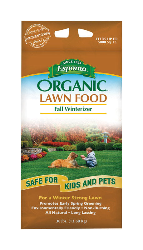 Espoma Organic, Espoma EOFW30 30 Lb Organic Fall Winterizer Lawn Food 8-0-5