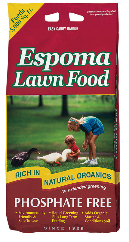 ESPOMA COMPANY THE, Espoma  Organic 15-0-5  Lawn Fertilizer  For All Grass Types 40 lb. 5000 sq. ft.