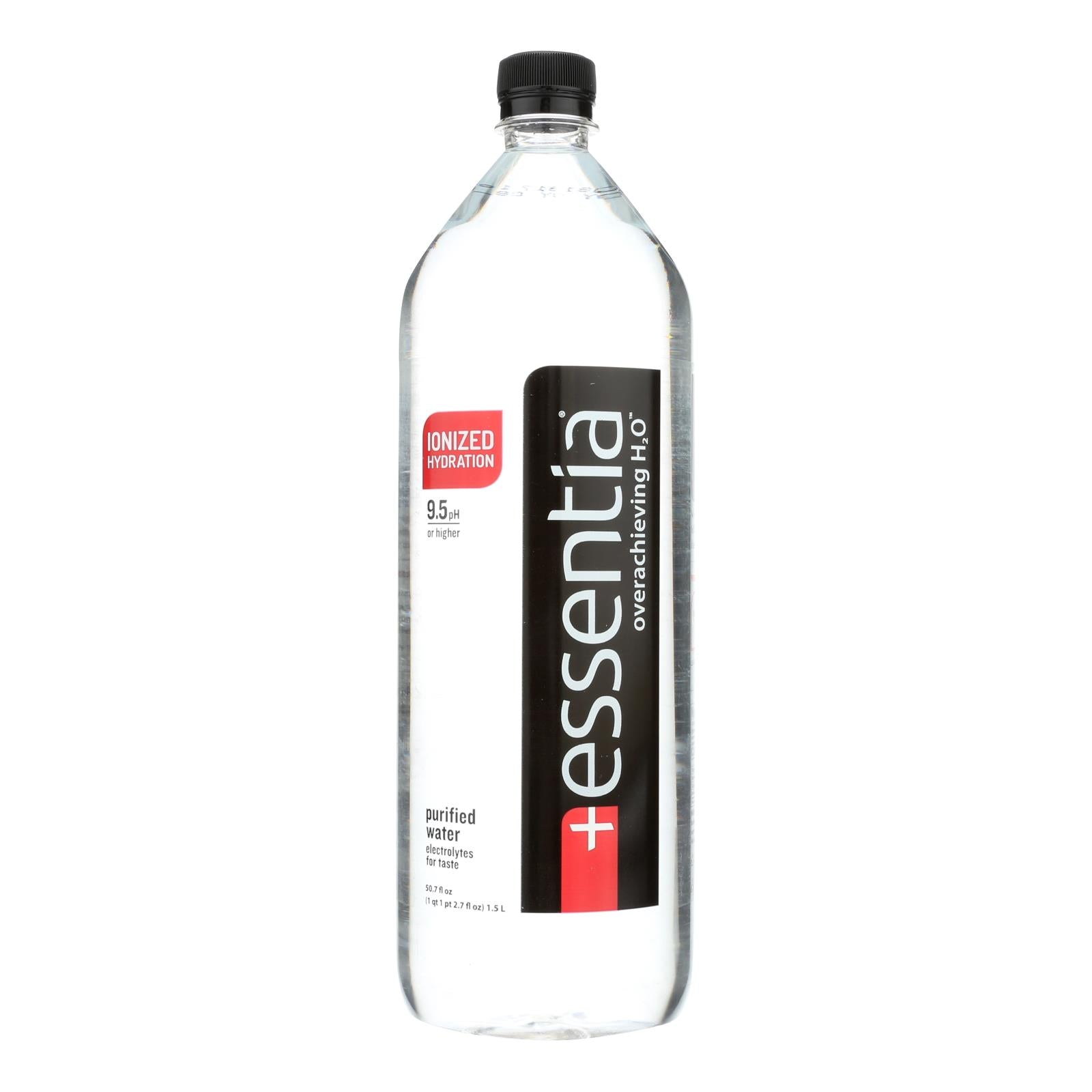 Essentia, Essentia Hydration Perfected Drinking Water - 9.5 ph. - Case of 12 - 1.5 Liter (Pack of 12)