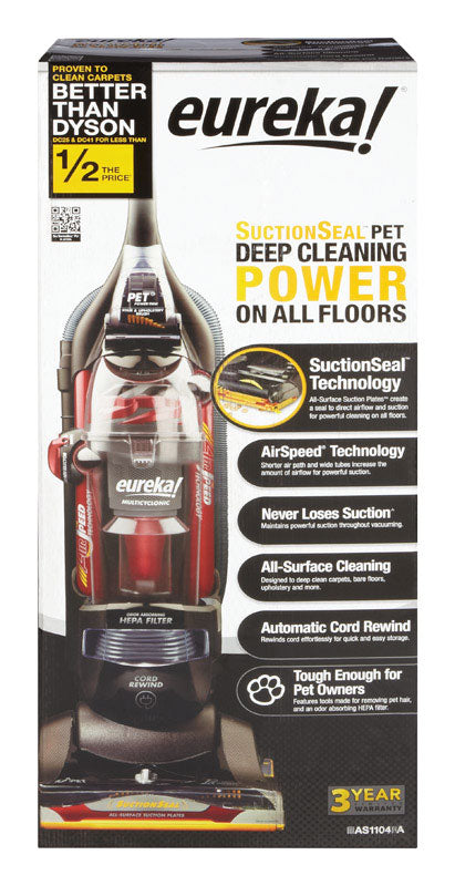 Eureka, Eureka AS3104AX SuctionSeal™ 2.0 Pet Bagless Vacuum