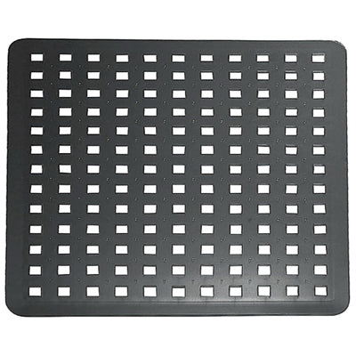 iDesign, Euro Kitchen Sink Grid, Black PVC, 12.5 x 11-In.