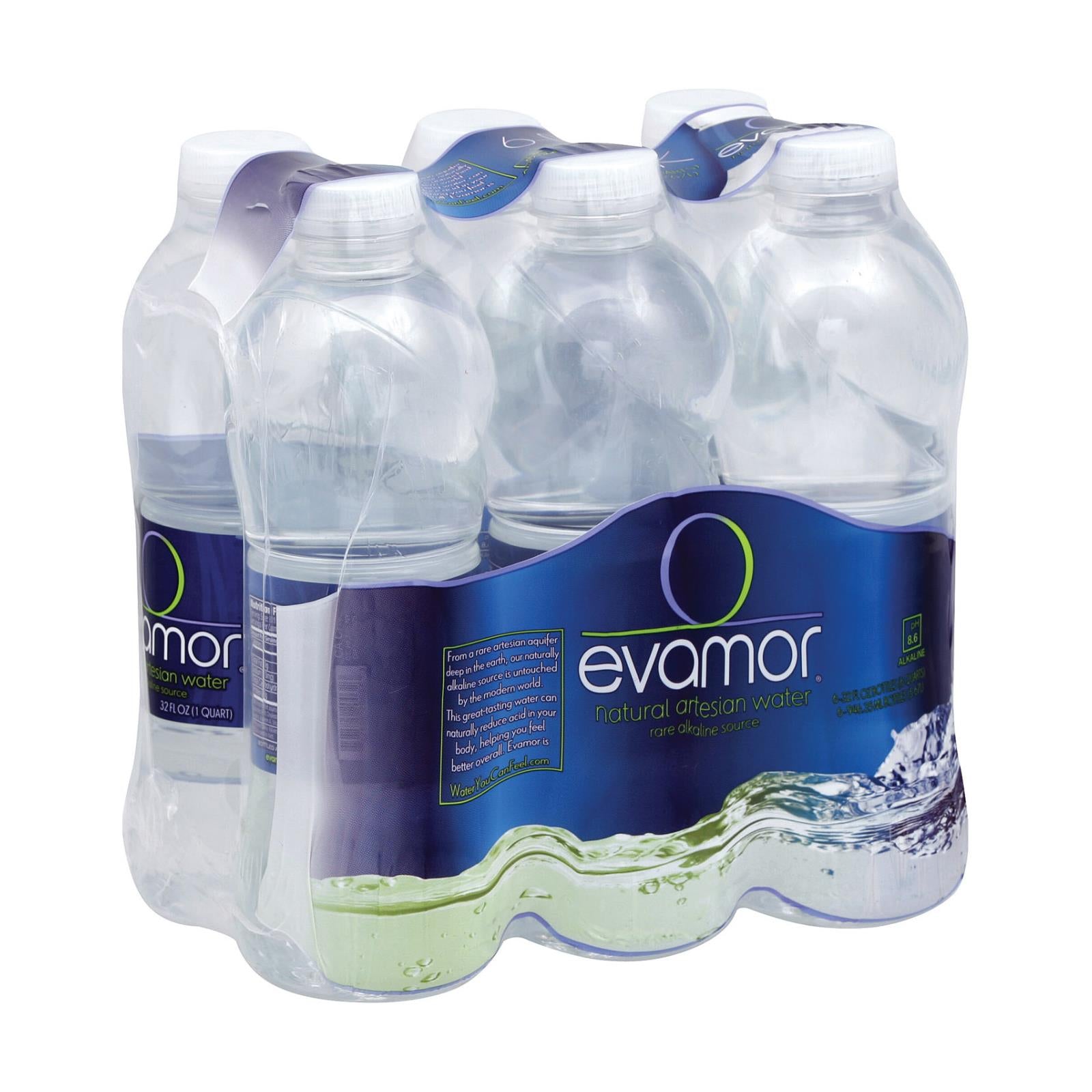 Evamor, Evamor Naturally Alkaline Artesian Water - Natural Artesian - 32 FL oz.