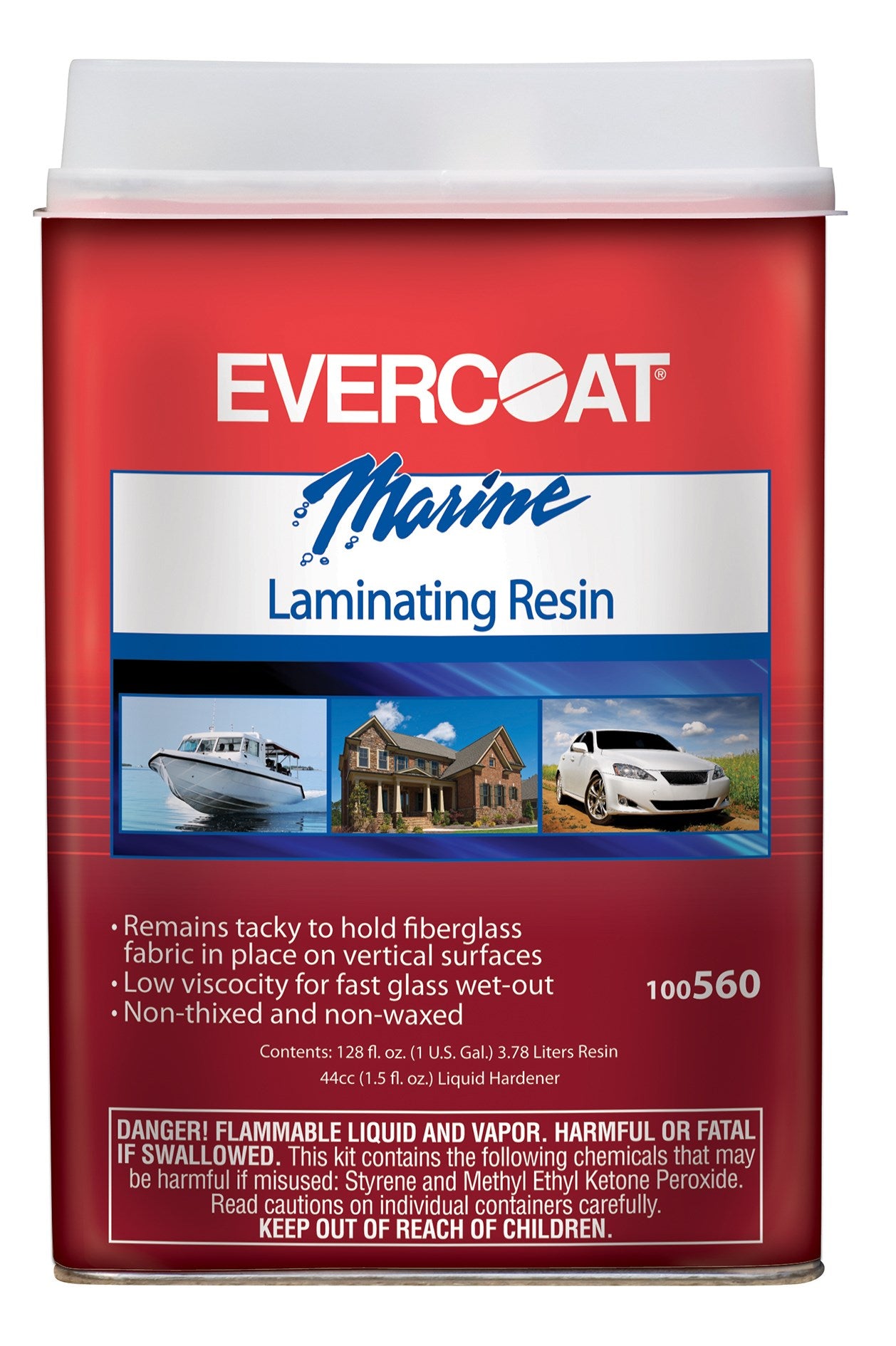 FIBRE GLASS EVERCOAT CO, Evercoat 100560 1 Gallon Laminating Resin (Pack of 4)