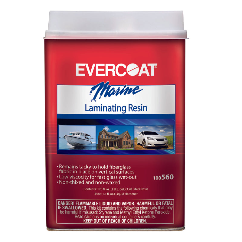 FIBRE GLASS EVERCOAT CO, Evercoat 100560 1 Gallon Laminating Resin (Pack of 4)