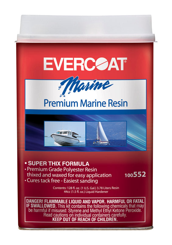 FIBRE GLASS EVERCOAT CO, Evercoat Boat Yard Fiberglass Resin 1 gal. (Pack of 4)