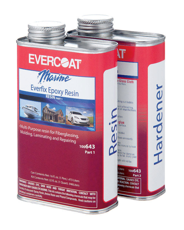 FIBRE GLASS EVERCOAT CO, Evercoat Everfix Epoxy Resin 1 qt