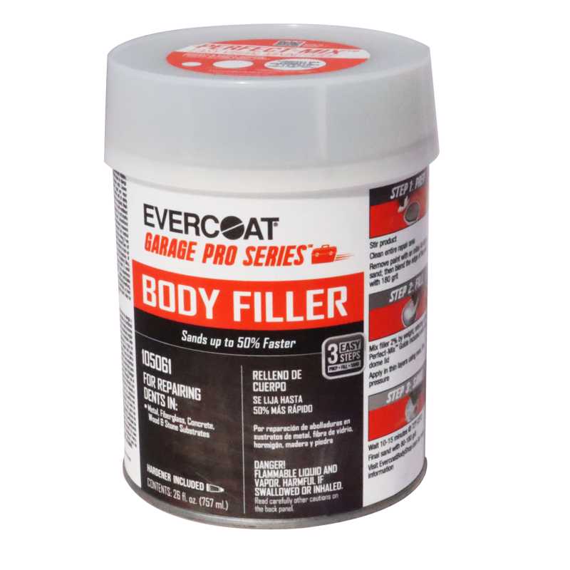 ITW GLOBAL BRANDS, Evercoat Garage Pro Series Auto Body Filler 26 oz