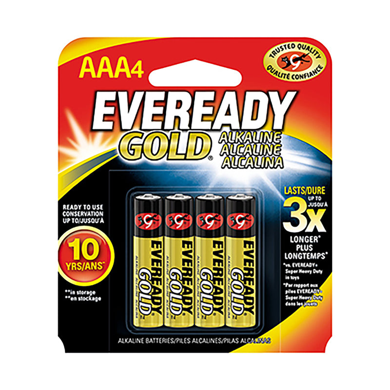 Eveready, Eveready Gold AAA Alkaline Batteries 4 pk Carded